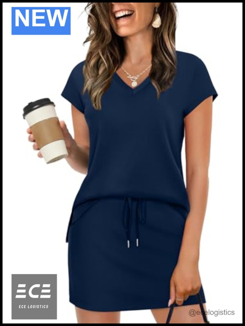 Two Piece Skirt Set Cap Sleeve Top Tennis Skort Lounge Travel Gym